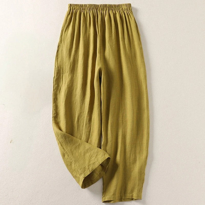Women's Everyday Comfort Pants - Relaxed Fit with Elastic Waist