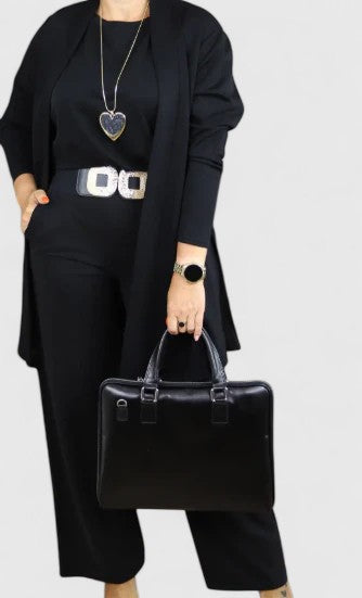 Women's Elegant Three-Piece Set - Versatile & Timeless