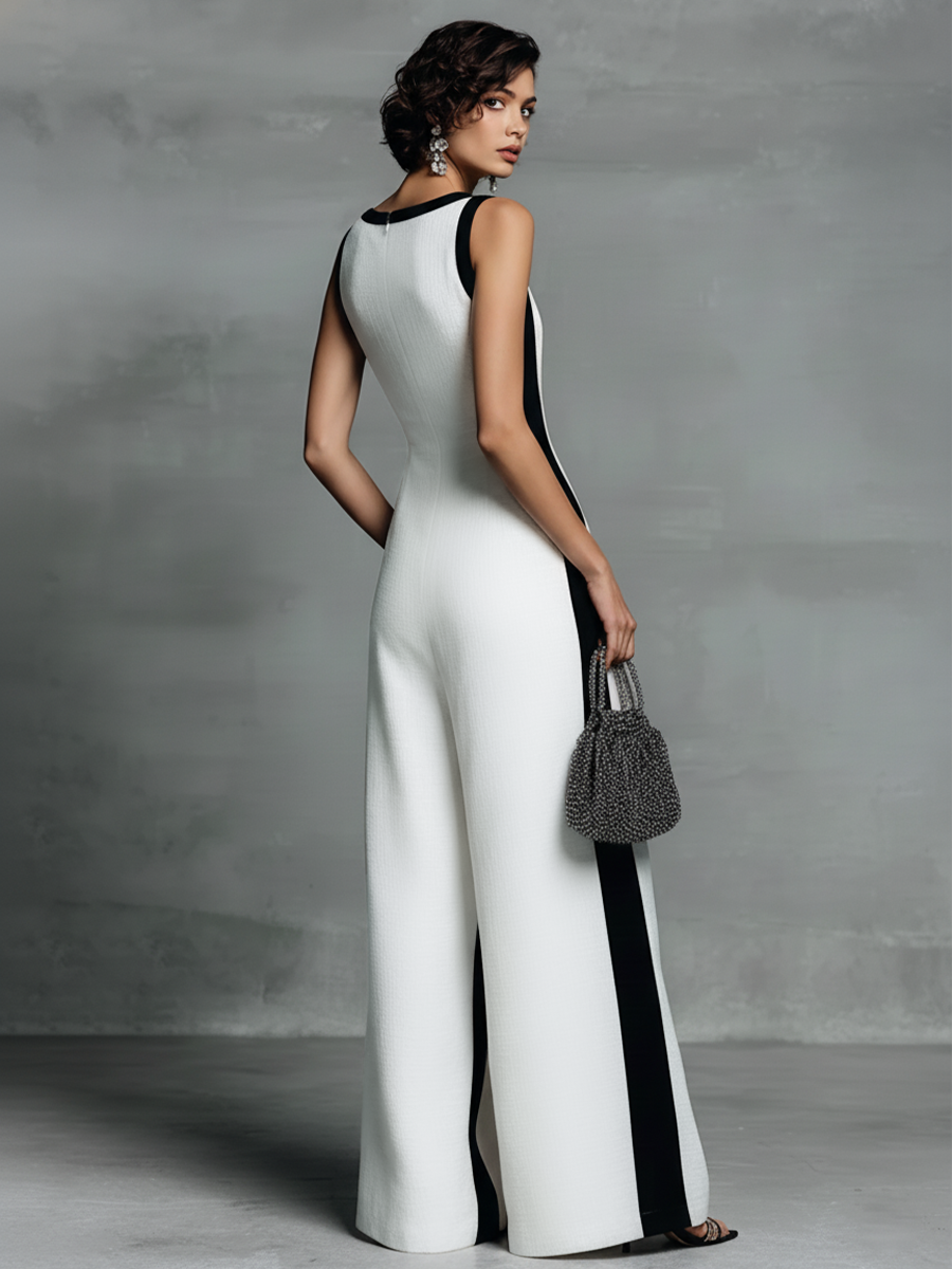 Women's Cotton-Linen Overalls with Thin Straps - Elegant Versatile