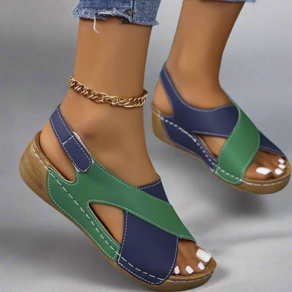 Women's Colorblock Slingback Sandals - Everyday Stylish Comfort