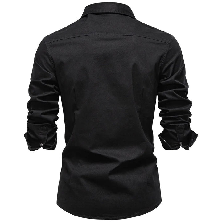 Men's Cotton Utility Overshirt – Heavyweight Workwear Shirt