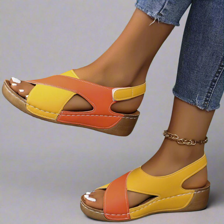 Women's Colorblock Slingback Sandals - Everyday Stylish Comfort