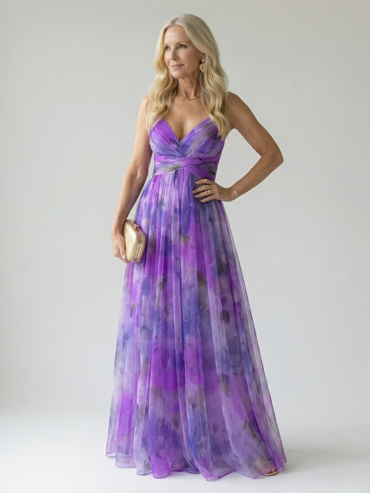 Women's Soft Wrap Maxi Dress – Flowing Silhouette for Warm Days