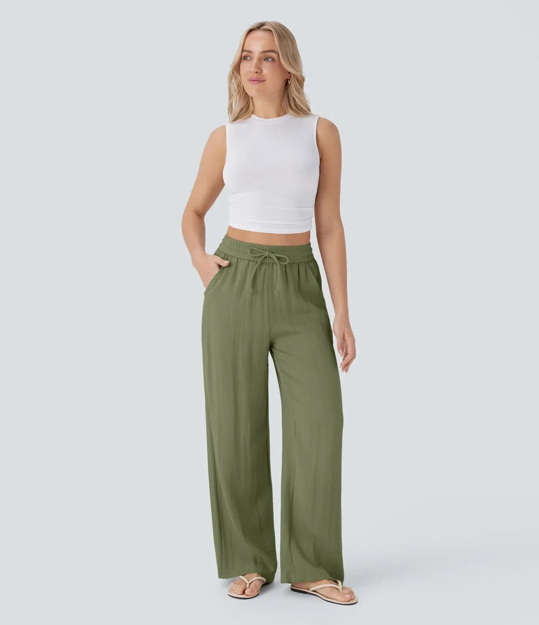 Women's Sarah Effortless Wide Leg Pants - Everyday Elegance
