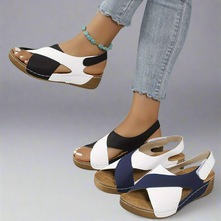 Women's Colorblock Slingback Sandals - Everyday Stylish Comfort