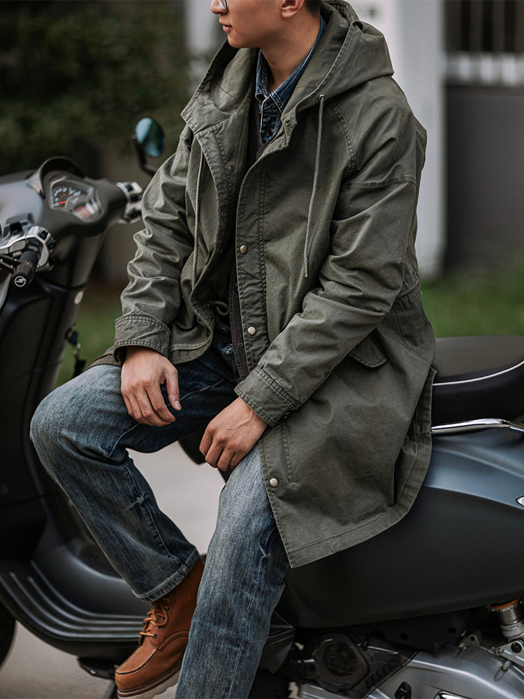 Men's Heavyweight Cotton Fishtail Parka - Vintage Military Inspired