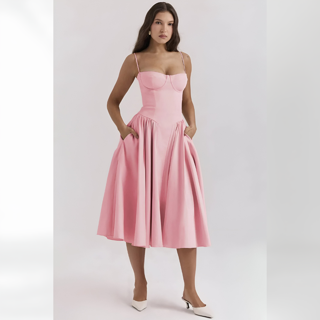 Women's Maren Sleeveless Corset Dress - Elegant & Sophisticated