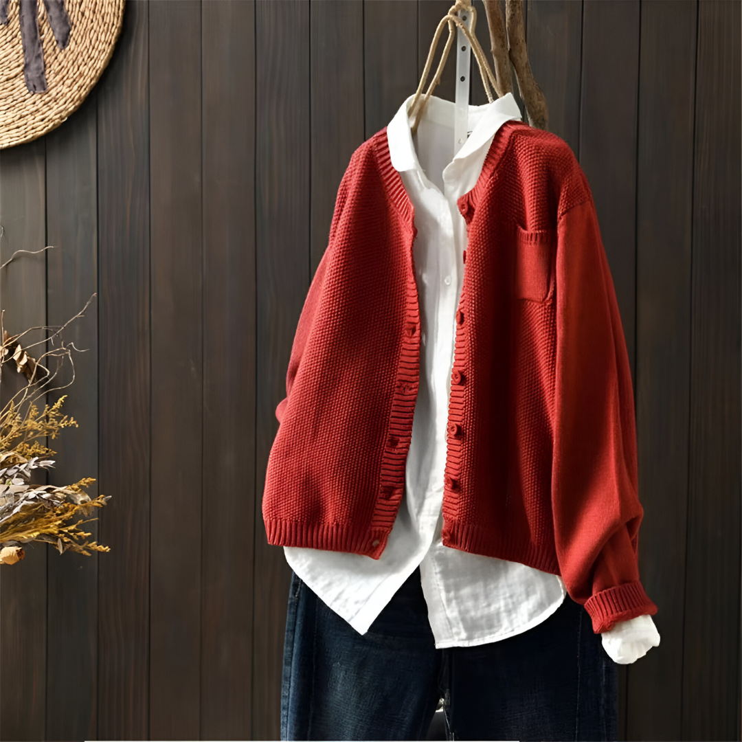 Women's Knit Casual Cardigan - Cozy Everyday Layering