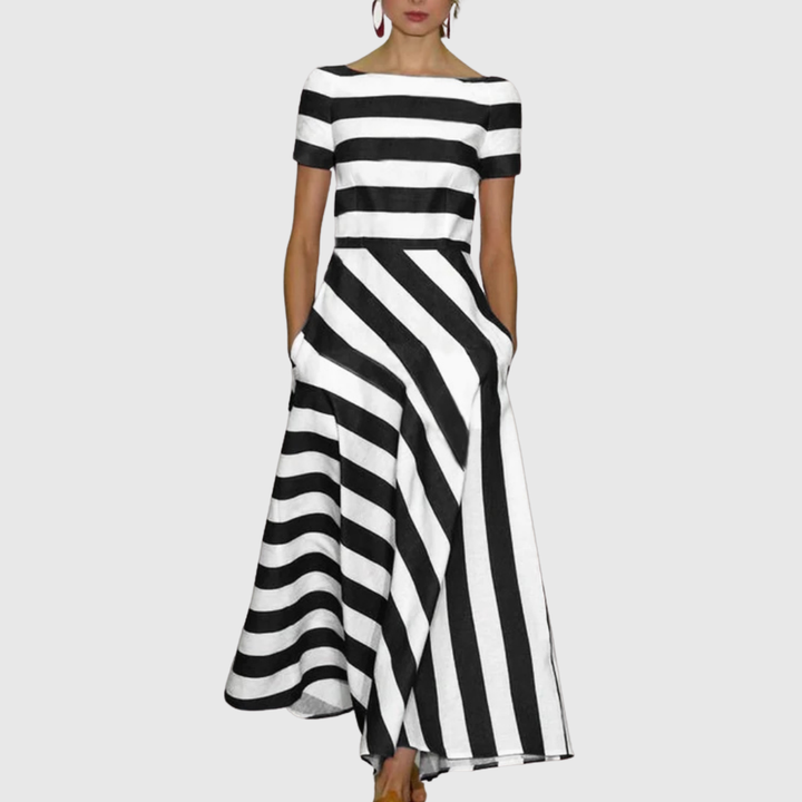 Women's Light & Fluid Stripe Dress - Effortless Everyday Style