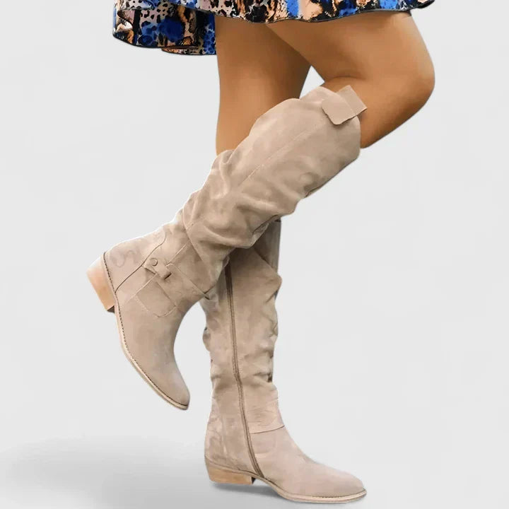Women's Classic Knee-High Boots - Everyday Elegance