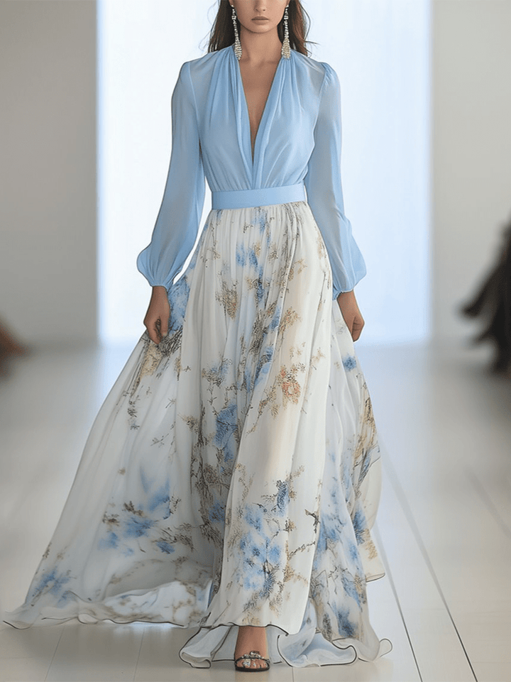 Women's Floral Maxi Dress - Elegant, Breathable Summer Style