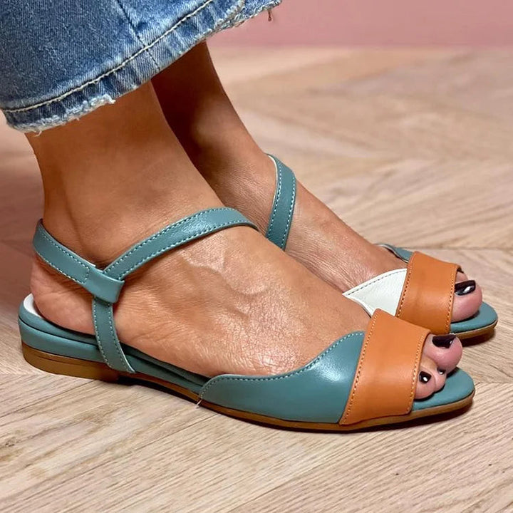 Women's Color Block Sandals - Playful Style with Everyday Comfort