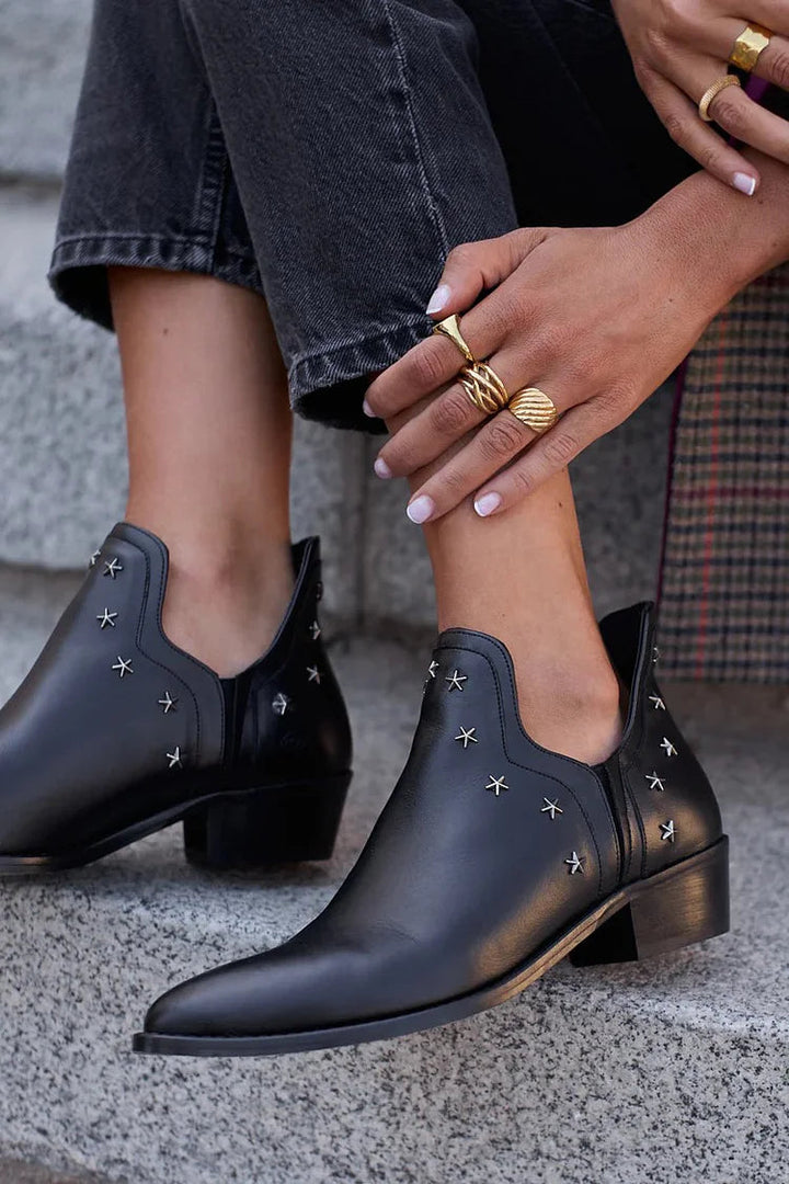 Women's Ankle Boot with Star Details - Everyday Style