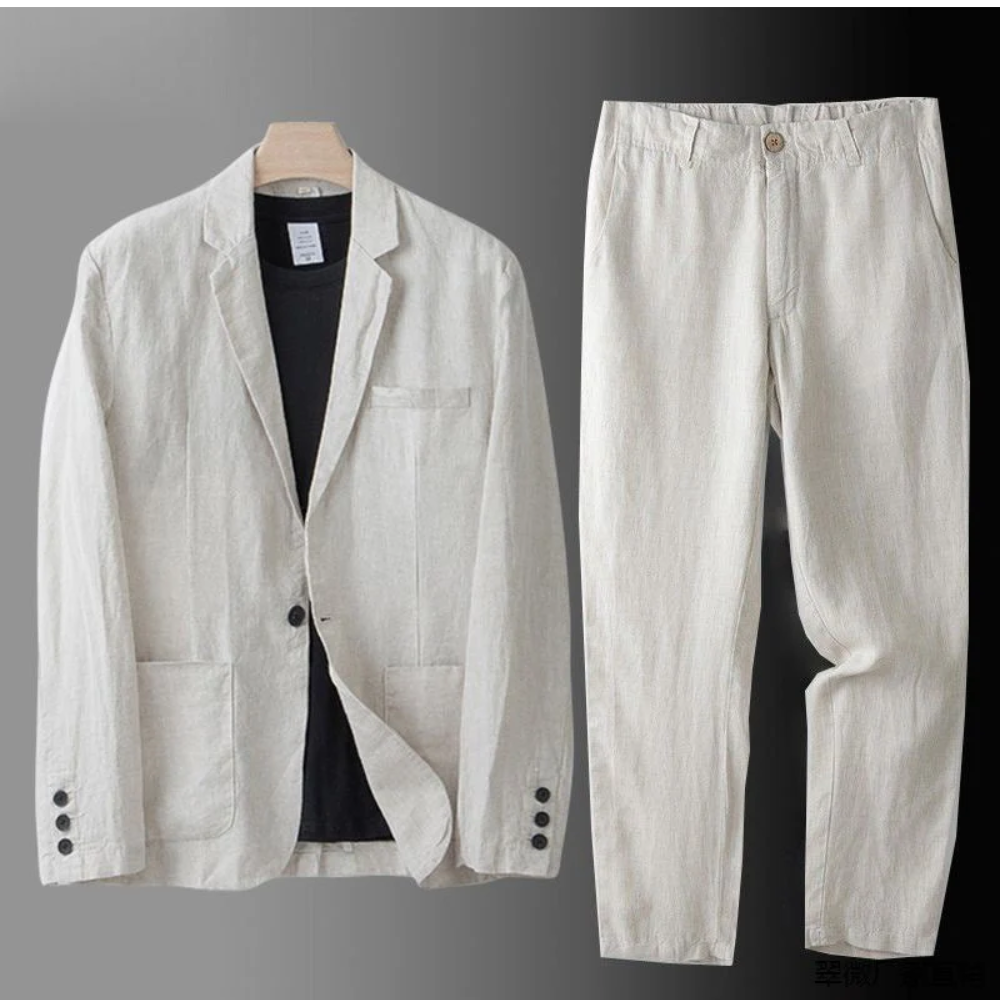 Women's Favelli Linen Two-Piece Set - Elegant Summer Staple