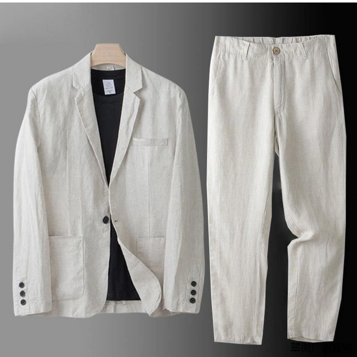 Women's Favelli Linen Two-Piece Set - Elegant Summer Staple