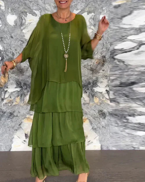 Women's Laura Flowing Long Maxi Dress - Elegant & Artful