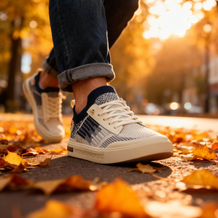 Men's Knit Trainers – Lightweight Cushioned Everyday Sneakers