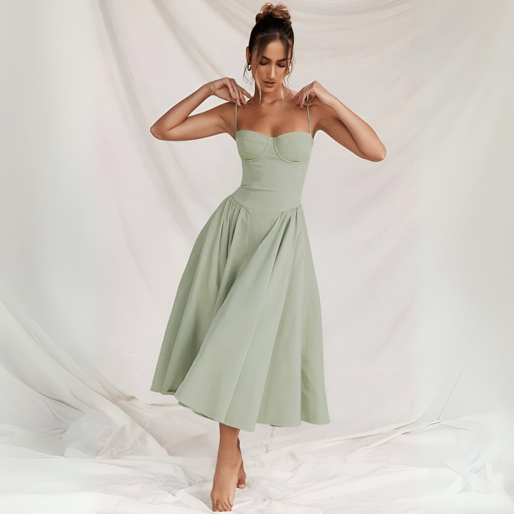 Women's Maren Sleeveless Corset Dress - Elegant & Sophisticated
