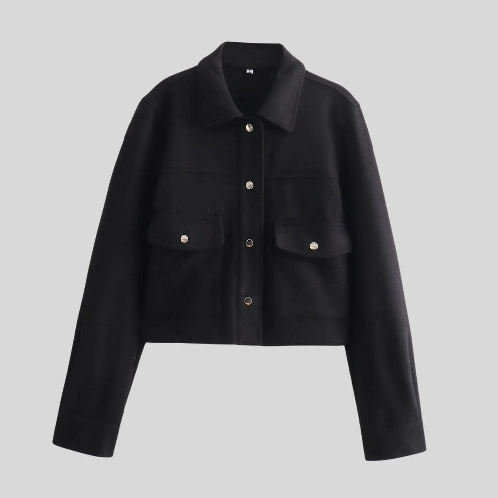 Women's Tailored Button-Front Jacket – Polished Workwear Layer