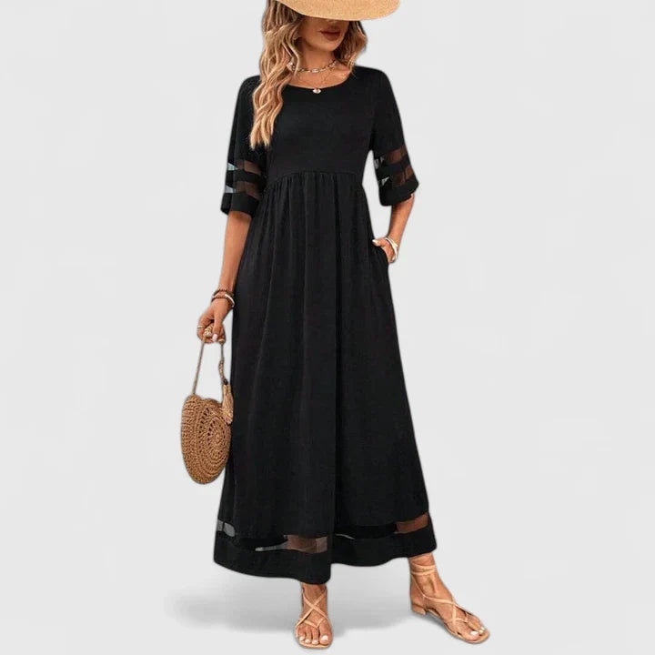 Women's Elegant Midi Dress - Versatile for Any Occasion