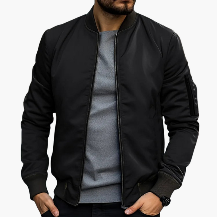 Men's Tailored Bomber Jacket - Versatile All-Season Layering
