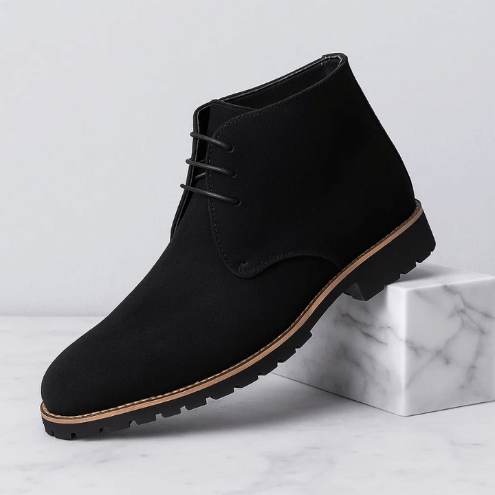 Men's Suede Chukka Boots – Cushioned Grip-Sole Boots