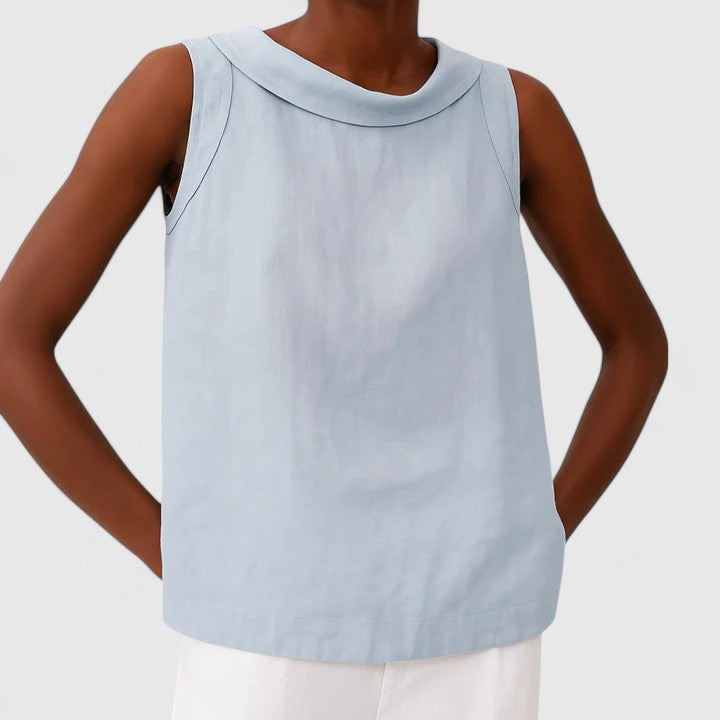 Women's Classic Ease Sleeveless Blouse - Effortless Layerable