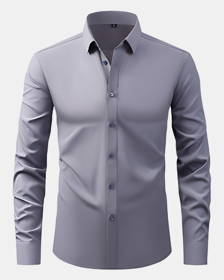 Men's Stretch Dress Shirt – Wrinkle-Resistant Office Shirt