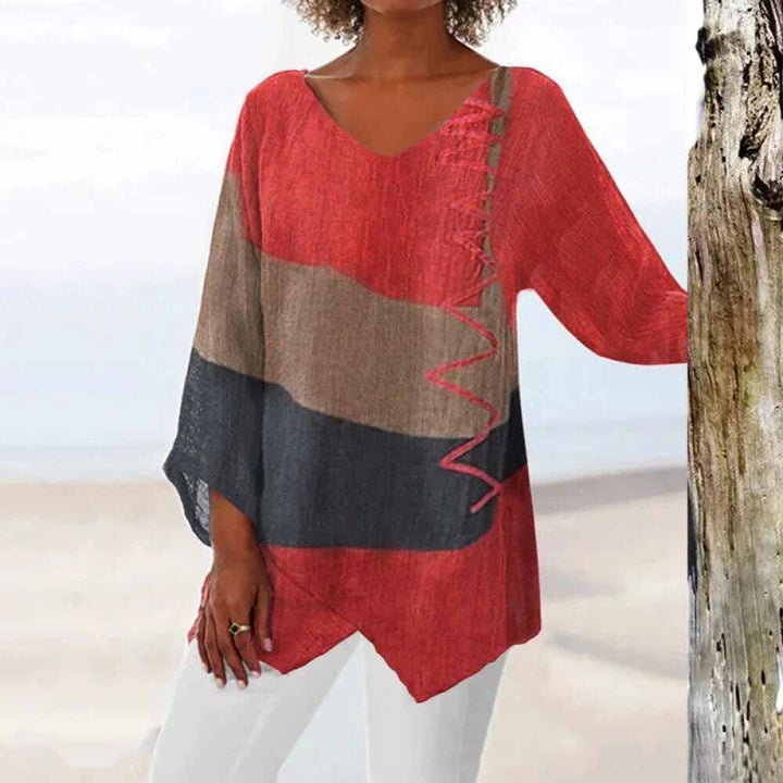 Women's Gloria Long Sleeve Blouse - Effortless Everyday Elegance