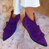 Women's Fringed Ankle Boots - Playful Statement Style