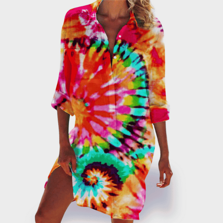 Women's Vibrant Floral Print Shirt - Perfect for Summer Days