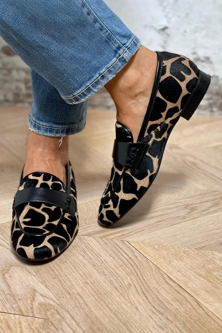 Women's Animal Print Loafer - Elegant Detail for Everyday Versatility