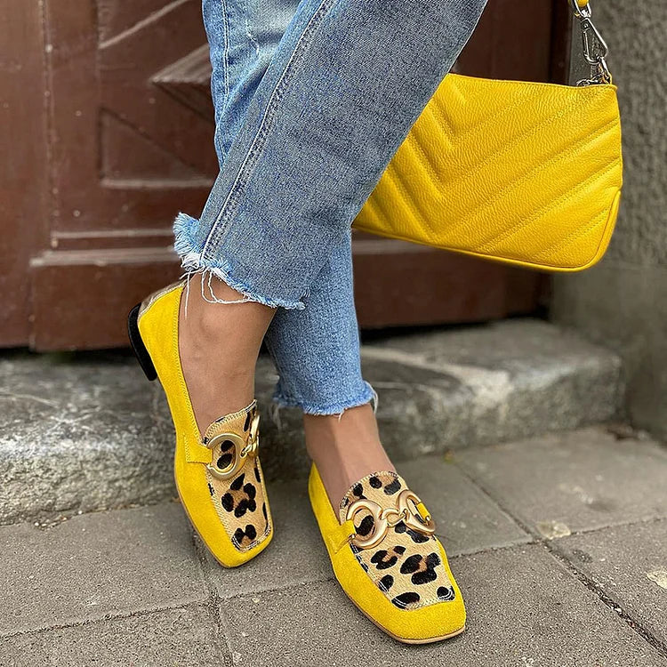 Women's Animal Print Loafers - Elegant Everyday Comfort
