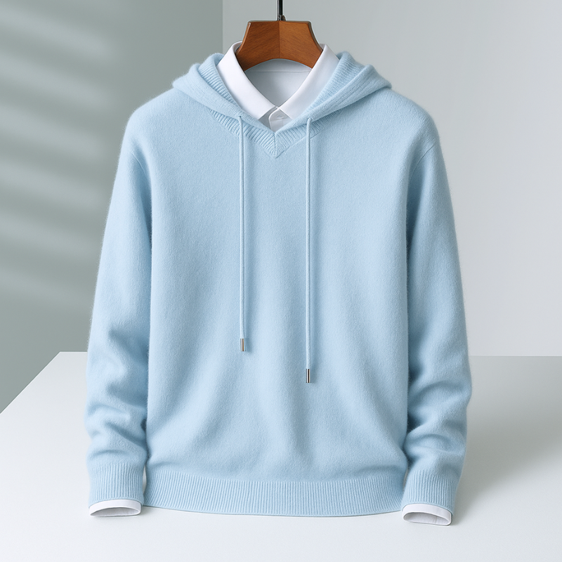 Men's Cashmere Hoodie – Soft Tailored Pullover Hood
