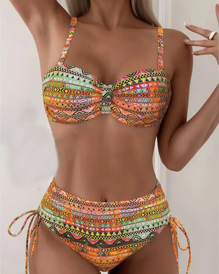 Women's Tribal Print Bikini Set - Effortless Warm-Weather Style