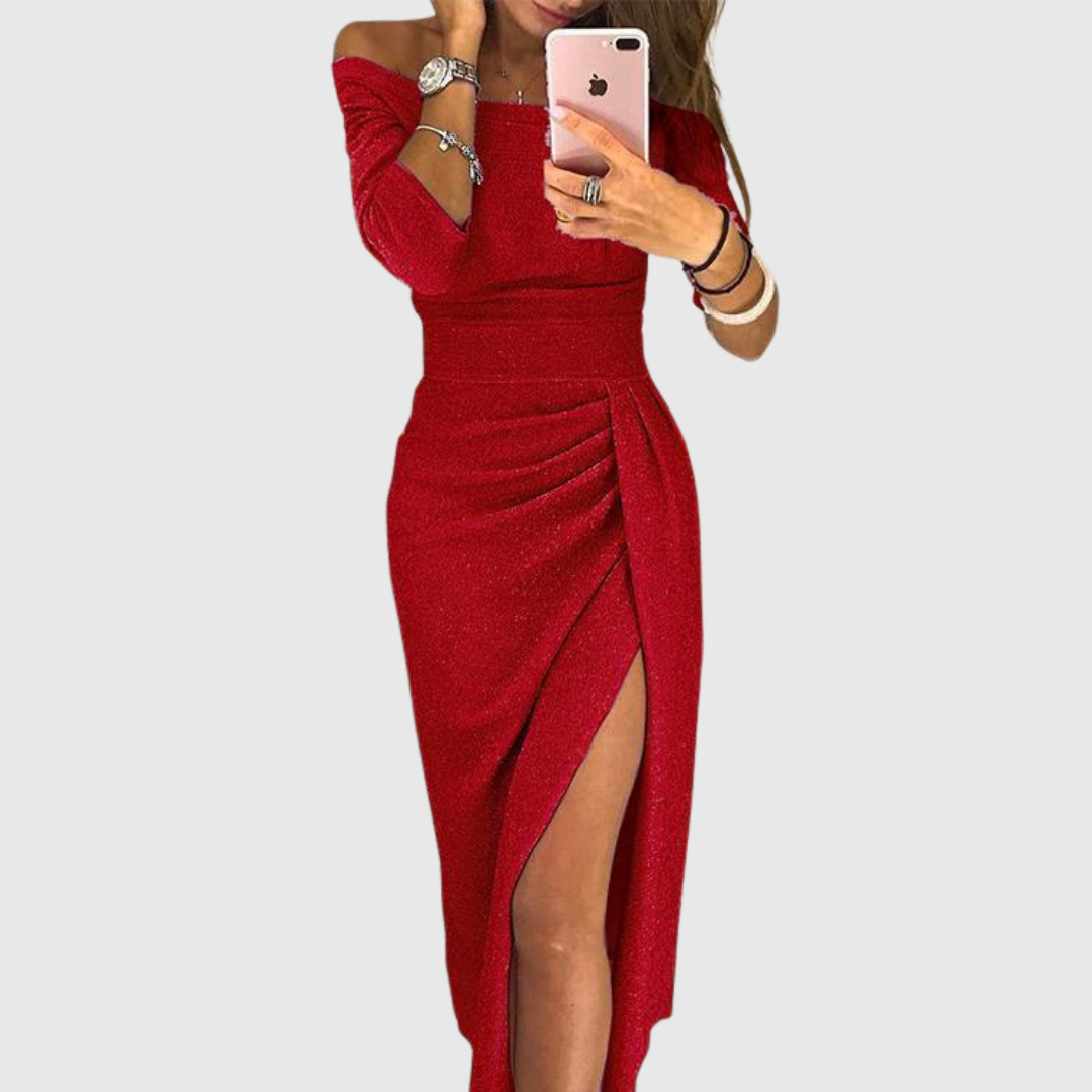 Women's Halter Maxi Dress - Elegant Evening Gown for Special Occasions