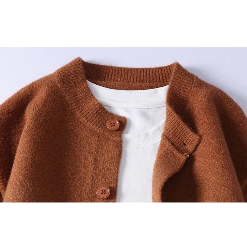 Men's Ombre Knit Cardigan – Button-Front Layering Jumper