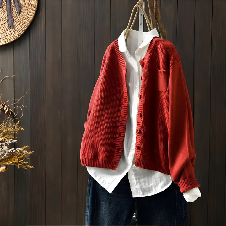 Women's Knit Casual Cardigan - Cozy Everyday Layering