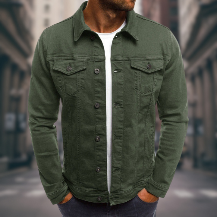 Men's Tailored Denim Jacket - Everyday Street Style