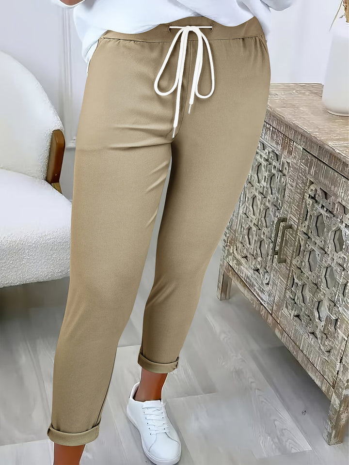 Women's Soft Drawstring Trousers - Effortless Comfort