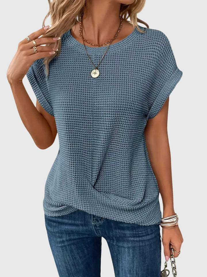 Women's Classic Crew Neck Blouse - Timeless and Versatile