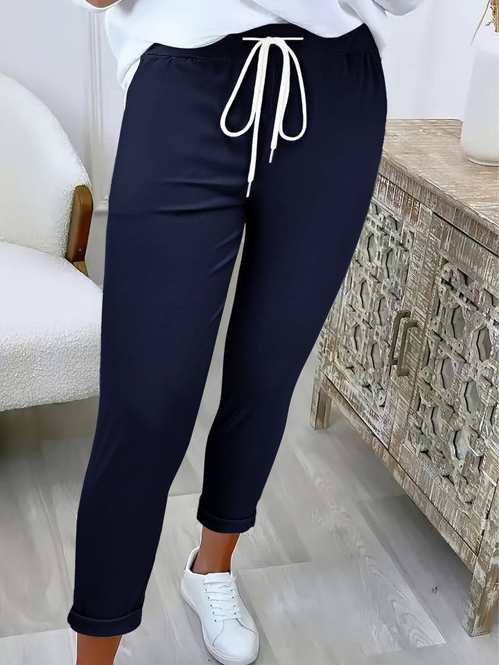 Women's Soft Drawstring Trousers - Effortless Comfort