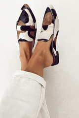 Women's Abstract Pattern Loafers - Everyday Comfort and Style