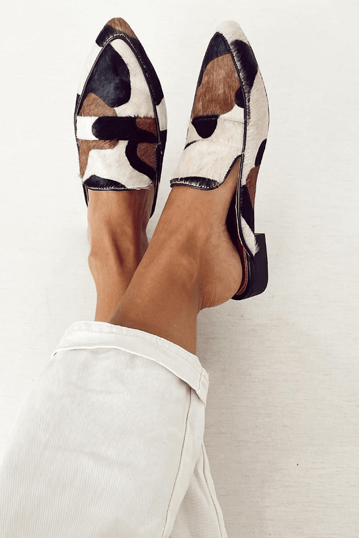 Women's Abstract Pattern Loafers - Everyday Comfort and Style