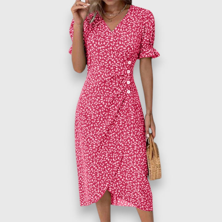 Women's Elegant Floral Dress - Timeless Charm for Any Occasion