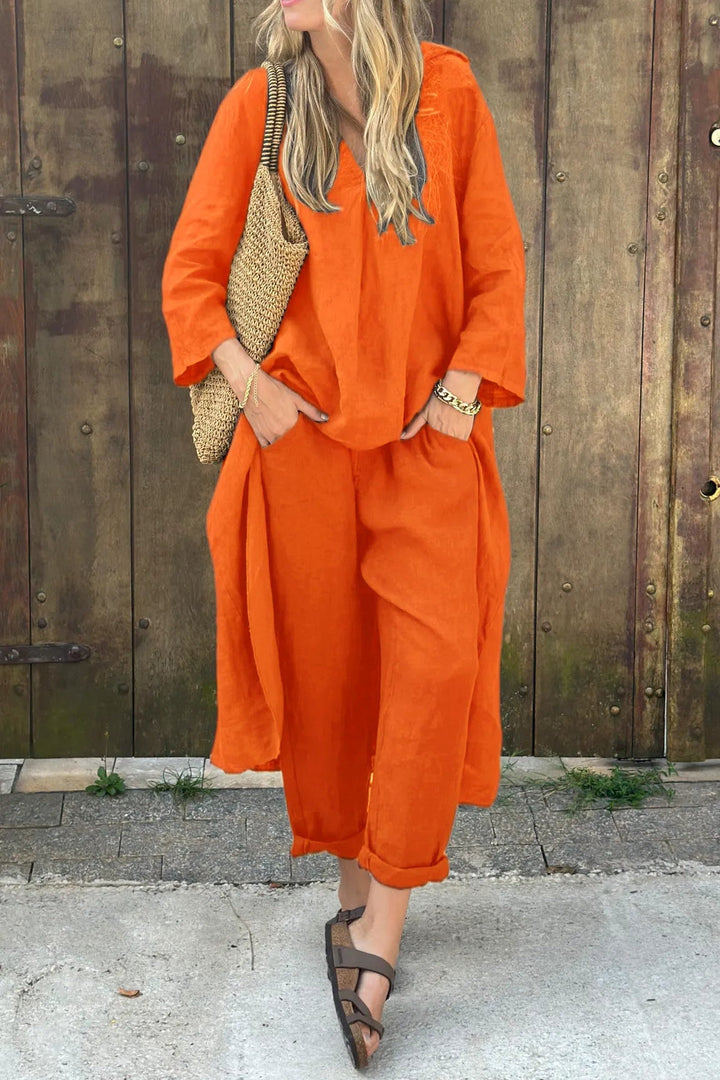 Women's Lightweight Stylish Two-Piece Set - Breezy Summer Elegance