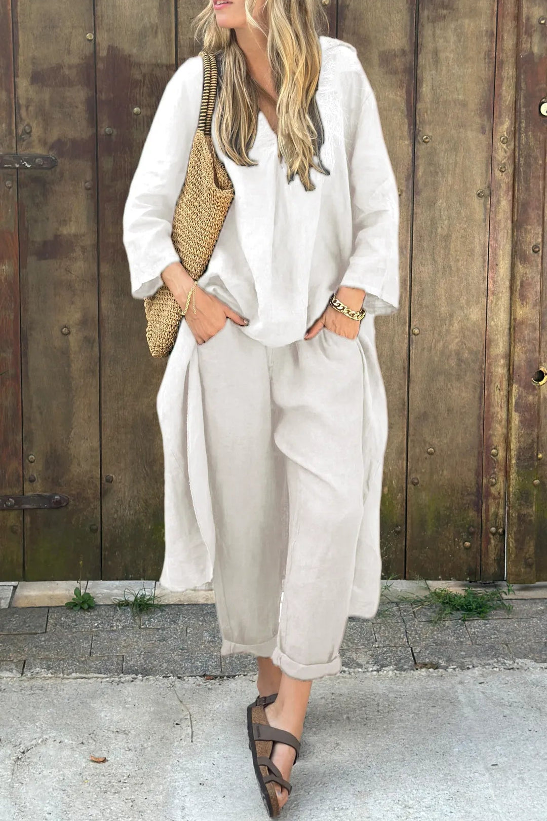 Women's Lightweight Stylish Two-Piece Set - Breezy Summer Elegance