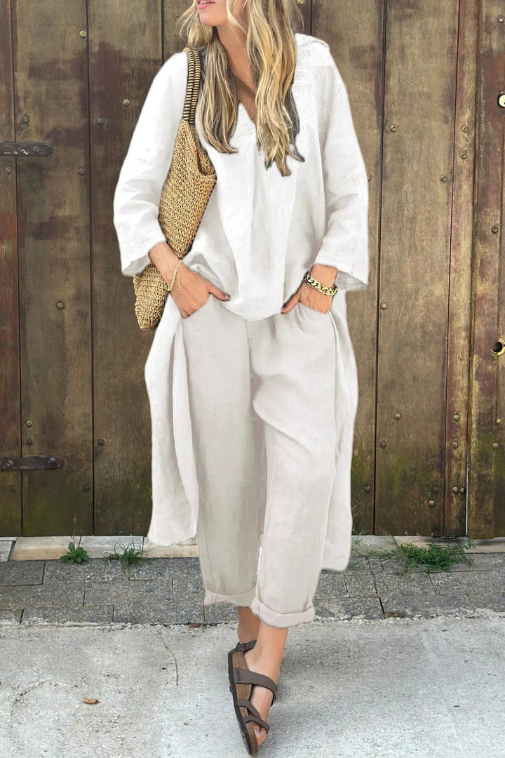 Women's Lightweight Stylish Two-Piece Set - Breezy Summer Elegance
