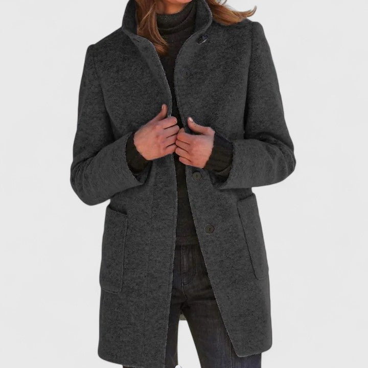 Women's Classic Tailored Coat - Effortless Sophistication
