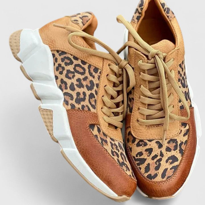 Women's Leopard Print Comfort Shoes - Elegant Pain-Free Walking